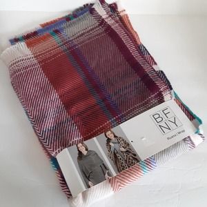 BF NY Ruana/Wrap NWT Stripes Warm & Cozy